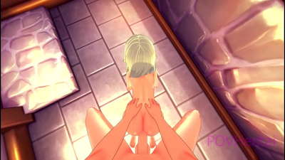 (ટ્રેપ) એલ્વિશ નોકરડી તમને તમારો ચહેરો ધોવામાં મદદ કરે છે.